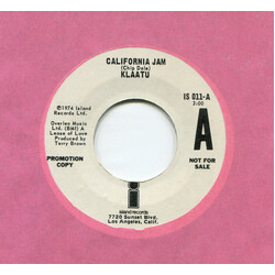 Klaatu California Jam USED VINYL 7INCH PROMO