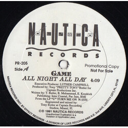 Game (5) All Night All Day USED VINYL 12INCH 33 S RPM PROMO