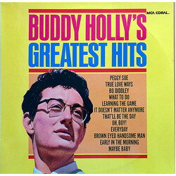 Buddy Holly Buddy Holly's Greatest Hits Vinyl LP USED