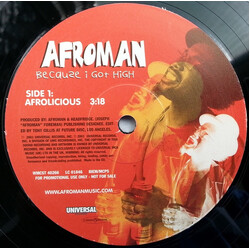 Afroman Because I Got High USED VINYL 12INCH PROMO