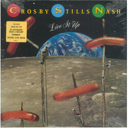 Crosby, Stills & Nash Live It Up Vinyl LP USED