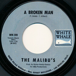 The Malibus (6) A Broken Man USED VINYL 7INCH 45 RPM SINGLE STYRENE