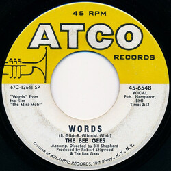 Bee Gees Words USED VINYL 7INCH 45 RPM SINGLE