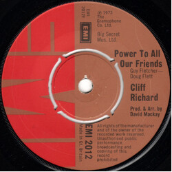 Cliff Richard Power To All Our Friends Vinyl USED