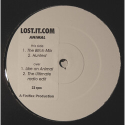 Lost It.com Animal USED VINYL 12INCH WHITE LABEL PROMO