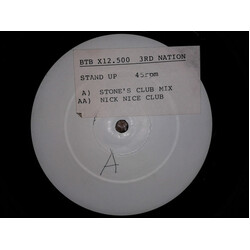3rd Nation Stand Up USED VINYL 12INCH 45 RPM WHITE LABEL
