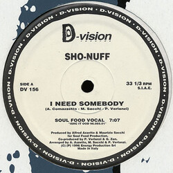 Sho-nuff I Need Somebody USED VINYL 12INCH 33 S RPM