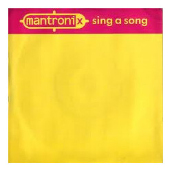Mantronix Sing A Song USED VINYL 12INCH SINGLE 45 RPM WHITE LABEL