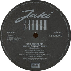 Jaki Graham Set Me Free USED VINYL 12INCH 45 RPM SINGLE