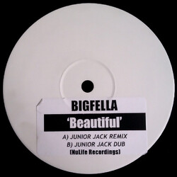 Bigfella Beautiful (Junior Jack Remixes) USED VINYL 12INCH WHITE LABEL