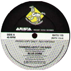 Blue Zone (4) Thinking About His Baby USED VINYL 12INCH PROMO 45 RPM SINGLE SIDED