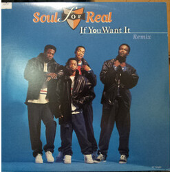 Soul For Real If You Want It USED VINYL 12INCH 33 S RPM SINGLE
