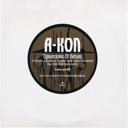 Akon Operations Of Nature USED VINYL 12INCH 33 S RPM PROMO