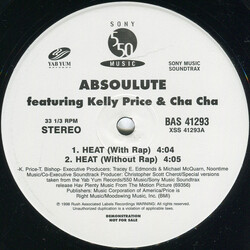 Absoulute / Kelly Price / Cha Cha Heat USED VINYL 12INCH 33 S RPM PROMO