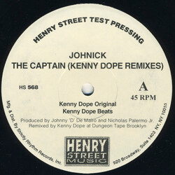 JohNick The Captain  (Kenny Dope Remixes) USED VINYL 12INCH 45 RPM TEST PRESSING