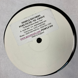 Pure Filth / Ne-Grove Should've Been You USED VINYL 12INCH PROMO WHITE LABEL