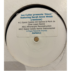 Jon Cutler / Sarah Anne Webb Dawn (Remixes) USED VINYL 12INCH WHITE LABEL
