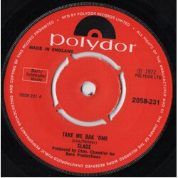 Slade Take Me Bak 'Ome USED VINYL 7INCH SINGLE 45 RPM