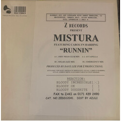 Mistura / Carolyn Harding Runnin' USED VINYL 12INCH PROMO
