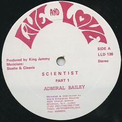 Admiral Bailey Scientist USED VINYL 12INCH 45 RPM
