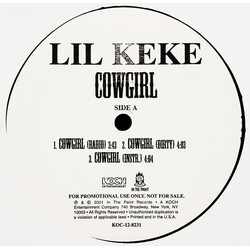 Lil' Keke Cowgirl USED VINYL 12INCH 33 S RPM PROMO