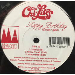 The Chi-Lites Happy Birthday (Once Again) USED VINYL 12INCH