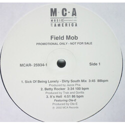 Field Mob Sick Of Being Lonely USED VINYL 12INCH 33 S RPM PROMO