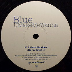 Blue (5) U Make Me Wanna USED VINYL 12INCH 33 S RPM PROMO