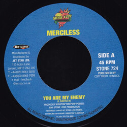 Merciless You Are My Enemy USED VINYL 7INCH 45 RPM