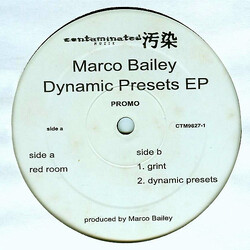 Marco Bailey Dynamic Presets EP USED VINYL 12INCH EP PROMO