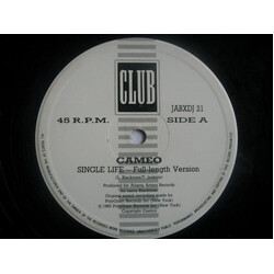 Cameo Single Life USED VINYL 12INCH 45 RPM PROMO