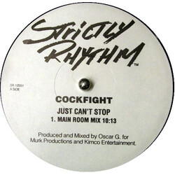 Cockfight Just Can't Stop USED VINYL 12INCH 33 S RPM PROMO