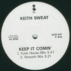 Keith Sweat Keep It Comin' USED VINYL 12INCH PROMO 45 RPM