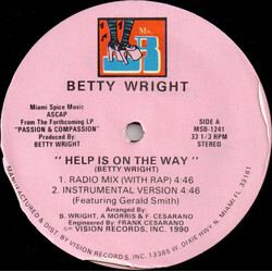 Betty Wright Help Is On The Way USED VINYL 12INCH 33 S RPM STEREO