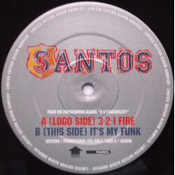 Santos 3-2-1 Fire USED VINYL 12INCH LIMITED EDITION PROMO SAMPLER