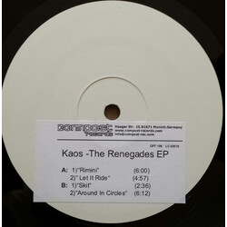 Kaos (6) Renegades EP USED VINYL 12INCH 33 S RPM EP WHITE LABEL