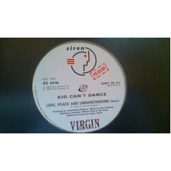Kid Can't Dance Love, Peace And Understanding USED VINYL 12INCH PROMO
