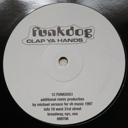 Funk Dog Clap Ya Hands USED VINYL 12INCH SINGLE SIDED PROMO
