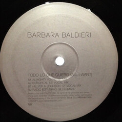 Barbara Baldieri Todo Lo Que Quiero (All I Want) USED VINYL 12INCH PROMO
