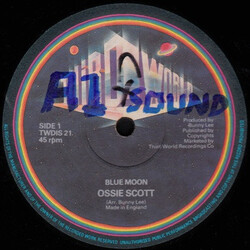 Ossie Scott Blue Moon / South Of The Border USED VINYL 12INCH