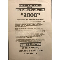 The Bongo Collective 2000 USED VINYL 12INCH WHITE LABEL