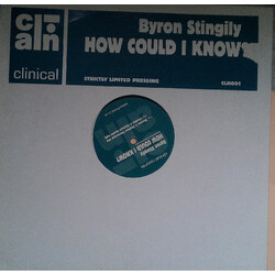Byron Stingily How Could I Know? USED VINYL 12INCH LIMITED EDITION