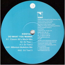 Kidstuff Do What You Wanna USED VINYL 12INCH PROMO