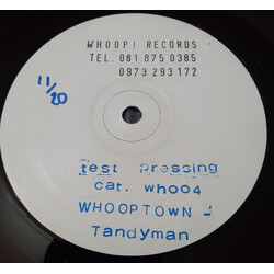 Whooptown Tandyman USED VINYL 12INCH 33 S RPM TEST PRESSING WHITE LABEL