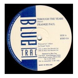 Frankie Paul Through The Years USED VINYL 12INCH 45 RPM