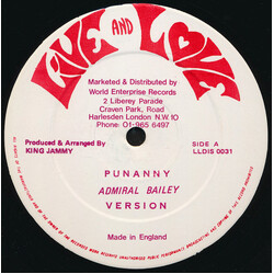 Admiral Bailey Punanny / Healthy Body USED VINYL 12INCH 45 RPM