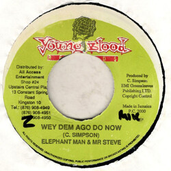Elephant Man / Mr. Steve Wey Dem Ago Do Now USED VINYL 7INCH 45 RPM