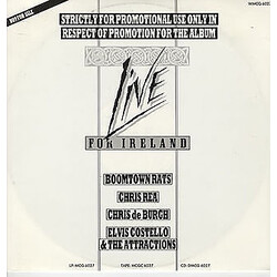 Various Live For Ireland USED VINYL 12INCH SAMPLER 45 RPM PROMO