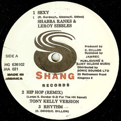 Shabba Ranks / Leroy Sibbles Sexy / Fattie Fattie USED VINYL 12INCH 45 RPM