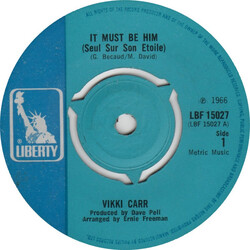 Vikki Carr It Must Be Him (Seul Sur Son Etoile) USED VINYL 7INCH SINGLE